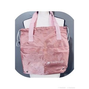 Farmasi Tote Bag Mauve Pink Bag Satin
